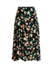 La Doublej La Double J Ladies Orchard Print Kenny Midi Skirt In Multicolor