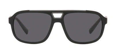 Dolce & Gabbana Dg6179 252581 Navigator Polarized Sunglasses In Grey