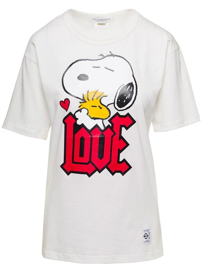 Philosophy Di Lorenzo Serafini Peanuts Printed Cotton Jersey T-shirt In Multicolor