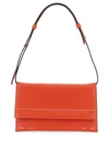 Proenza Schouler White Label Small Accordion Leather Flap Crossbody Bag In 621 Vermillion