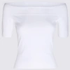 Alexander Mcqueen Viscose-blend Knit Top In White