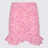 Isabel Marant Milendi Print Silk Miniskirt In Pink