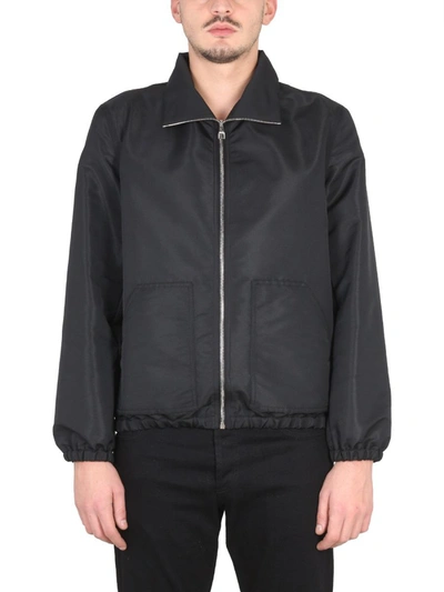Alexander Mcqueen Graffiti-print Zip-up Jacket In Black