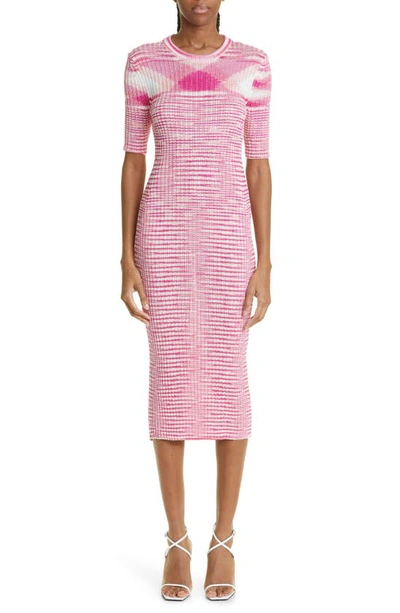 Missoni Pink Dress Missoni Women's Pink One-Shoulder Chevron Maxi Dress