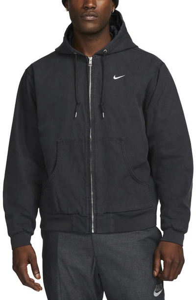 Nike Work Hooded Jacket In Black