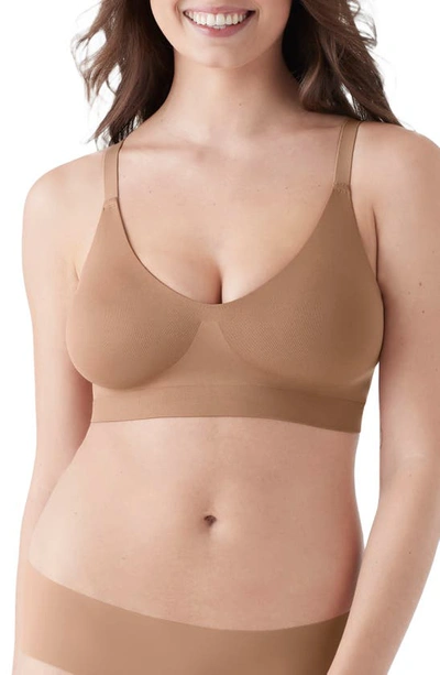 True & Co. . Soft Form V-neck Bralette In Bronzed