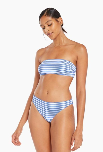 Vitamin A Mila Bandeau Top In Sardinia Stripe