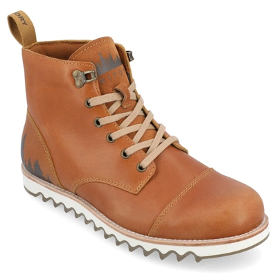 Territory Zion Water Resistant Lace-up Boot In Chestnut