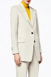 Landscape Single-breasted Cotton-corduroy Blazer In Bone In Beige