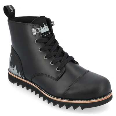 Territory Zion Water Resistant Wide Width Lace-up Boot In Black