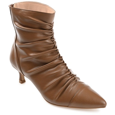 Journee Collection Collection Women's Tru Comfort Foam Chevi Bootie In Brown