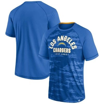 Fanatics Branded Powder Blue Los Angeles Chargers Hail Mary Raglan T-shirt