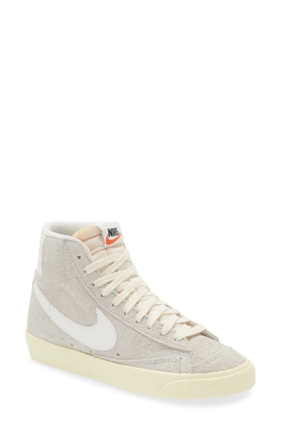 Nike Gray Blazer Mid '77 Vintage Sneakers In Light Bone/sail-alab