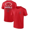 Fanatics Branded Red Los Angeles Angels Iconic Bring It T-shirt In Red