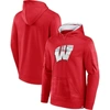 Fanatics Branded Red Wisconsin Badgers On The Ball Pullover Hoodie In Red