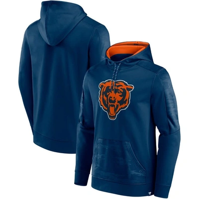 Fanatics Branded Navy Chicago Bears On The Ball Pullover Hoodie