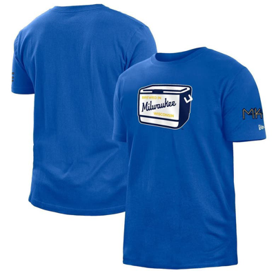 New Era Royal Milwaukee Brewers 2022 City Connect T-shirt In Blue