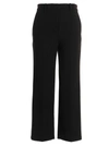 Theory Straight-leg High-waisted Trousers In Black