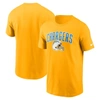 NIKE NIKE GOLD LOS ANGELES CHARGERS TEAM ATHLETIC T-SHIRT