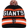 47 '47 BLACK SAN FRANCISCO GIANTS BERING CUFFED KNIT HAT WITH POM