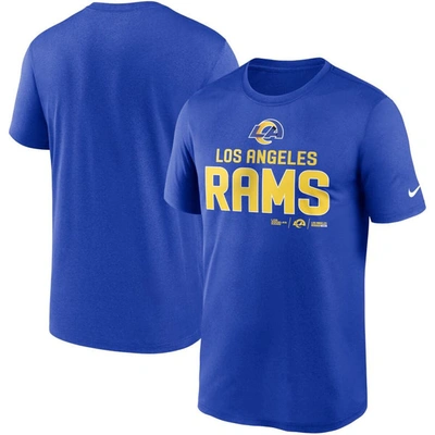 Nike Royal Los Angeles Rams Legend Community Performance T-shirt