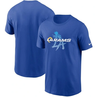 NIKE NIKE ROYAL LOS ANGELES RAMS HOMETOWN COLLECTION JUST PLAY T-SHIRT