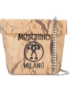 MOSCHINO question mark print shoulder bag,AW17A7596805111978184