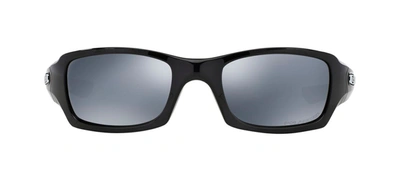 Oakley Fives Squared Iri Pol 0oo9238-06 Wrap Polarized Sunglasses In Silver