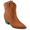 Journee Collection Collection Women's Tru Comfort Foam Becker Bootie In Brown