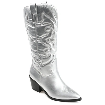 Journee Collection Collection Women's Tru Comfort Foam Chantry Boot In Silver