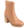 Journee Collection Brittany Tru Comfort Foam Bootie In Brown