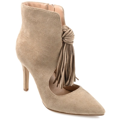 Journee Collection Collection Women's Tru Comfort Foam Cameron Bootie In Beige