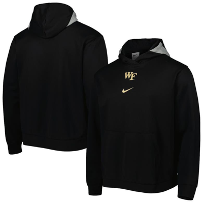 Nike Black Wake Forest Demon Deacons Spotlight Performance Pullover Hoodie