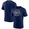 FANATICS FANATICS BRANDED HEATHERED NAVY DALLAS COWBOYS SPORTING CHANCE TRI-BLEND T-SHIRT