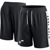 Fanatics Branded Black Utah Jazz Referee Iconic Mesh Shorts In Black