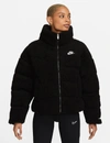 Nike Black Sportswear Therma-fit Jacket In Black/black/white