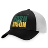 TOP OF THE WORLD TOP OF THE WORLD BLACK/WHITE NDSU BISON STOCKPILE TRUCKER SNAPBACK HAT