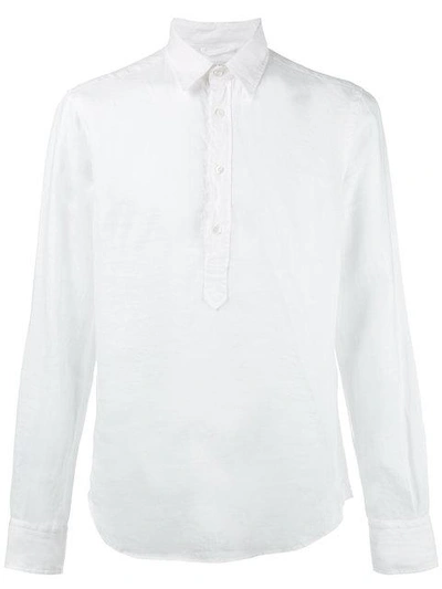 Aspesi Half-placket Shirt In White