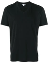 James Perse Short-sleeve V-neck T-shirt In Navy Blue