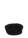 Ruslan Baginskiy Logo Embroidered Newsboy Hat In Black