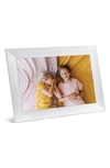 Aura Carver Digital Photo Frame In White Tones