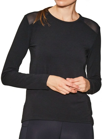 Urban Savage Cut It Out Long Sleeve Top In Black