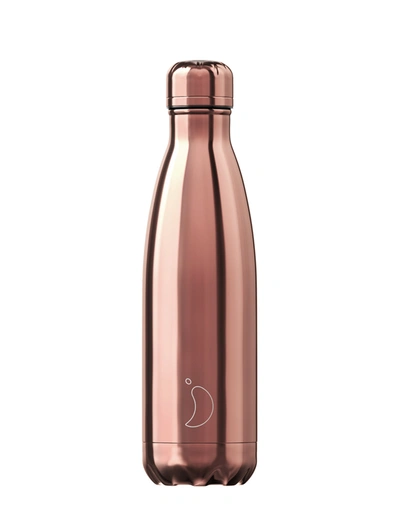 Chilly's Chrome Rose Gold Water Bottle | 500ml