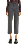 ACNE STUDIOS 1993 HIGH WAIST CROP RELAXED FIT JEANS
