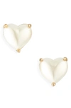 KATE SPADE MY LOVE CUBIC ZIRCONIA HEART STUD EARRINGS