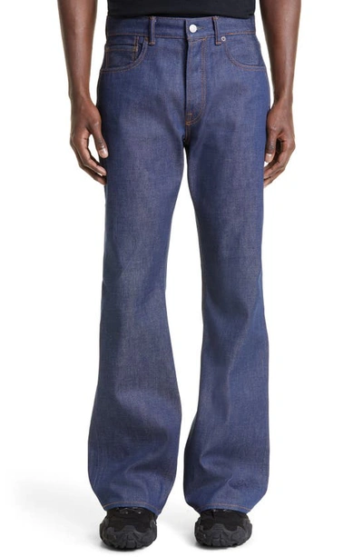 Acne Studios Regular Fit Bootcut Jeans In Indigo Blue