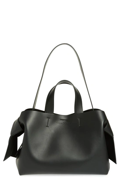 Acne Studios Musubi Leather Tote In Black