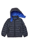 MONCLER KIDS' LAUROS HOODED DOWN PUFFER JACKET