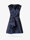 Alberta Ferretti Sleeveless Pinched-waist Dress In Blue