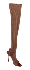 Dolce & Gabbana Pink Tulle Stretch Ankle Strap Sandals Shoes In Pink
